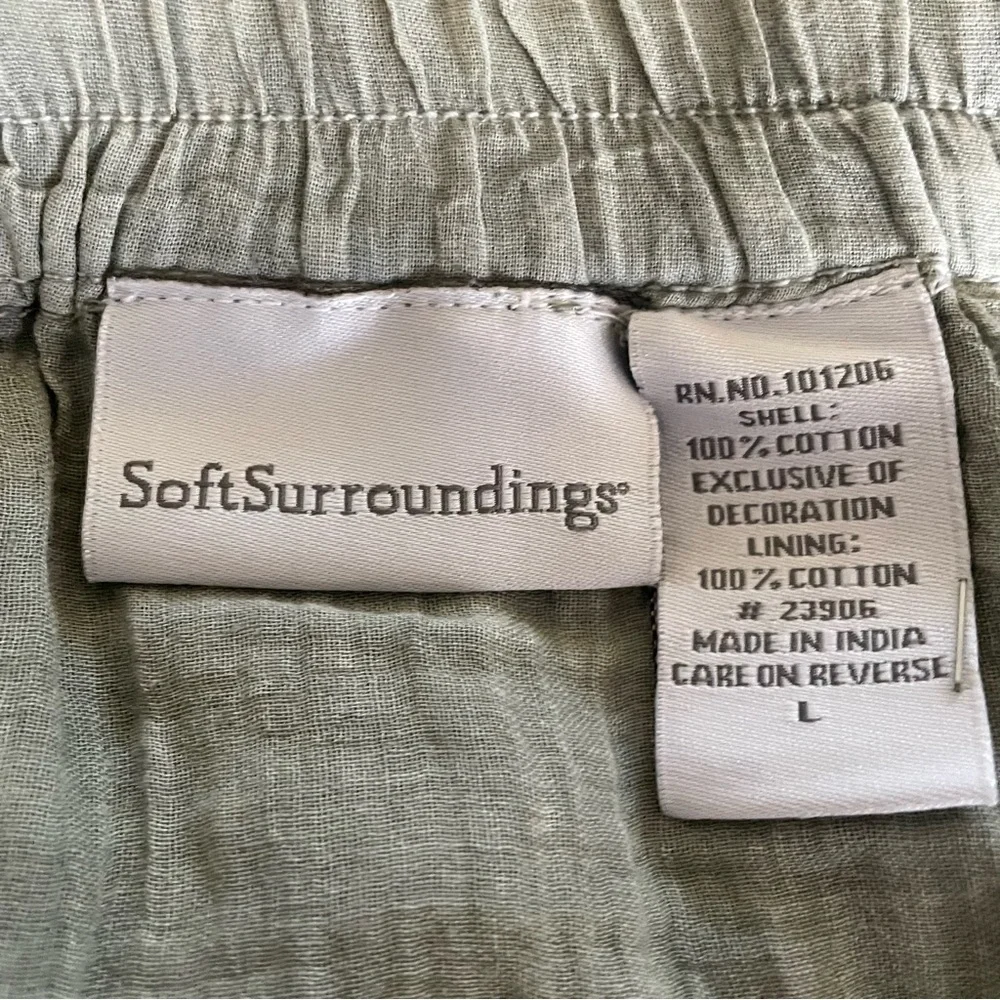 EUC Soft Surroundings Suzette Embellished Green Maxi Skirt - Picture 6 of 6